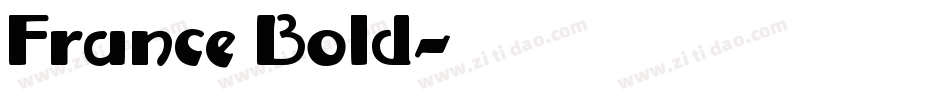 France Bold字体转换